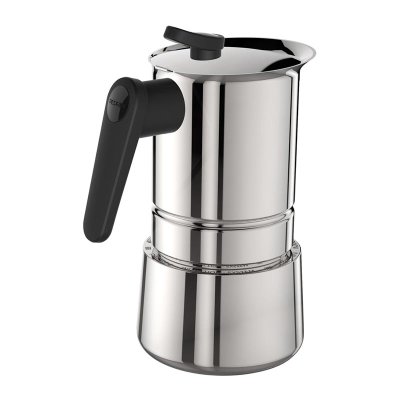 PEDRİNİ STEEL MOKA POT 4 KUPA - PASLANMAZ ÇELİK