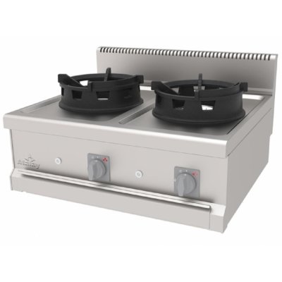 Atalay AWO-870 Gazlı İkili Wok Ocak - Setüstü Tam Modül 700 Seri