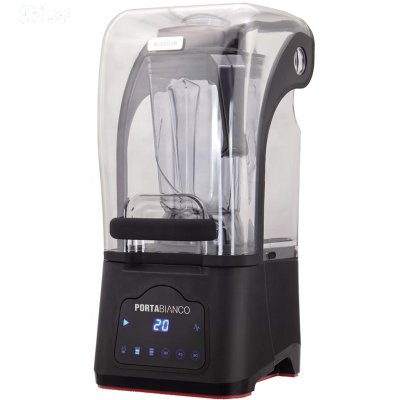 Portabianco 1280DK Dijital Bar Blender, Gürültü Önleyici Kapaklı, 2.5 L, 1680 W, Siyah