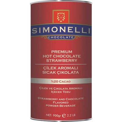 Simonelli Hot Chocolate Strawberry- Sıcak Çikolata Çilek Aromalı 900 Gram