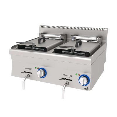 Atalay 600 Seri E AEF-860 Elektrikli Fritöz Çift Sepetli  2x9 lt - Setüstü Tam Modül 