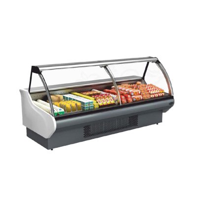 Dampak Soğutmalı İçten Motorlu Soğuk Teşhir Dolabı, 375x116,5x125 cm