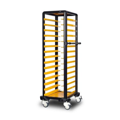 Gastrolley 150 Tekli Servis Tepsi Arabası, Etrafı Açık, 57x71x174 cm