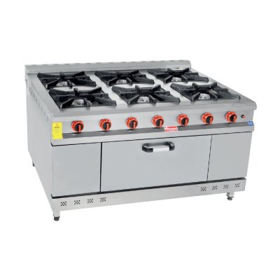 Himaksan KZG-1510 CE 6+1 Fırın Gazlı Kuzine 