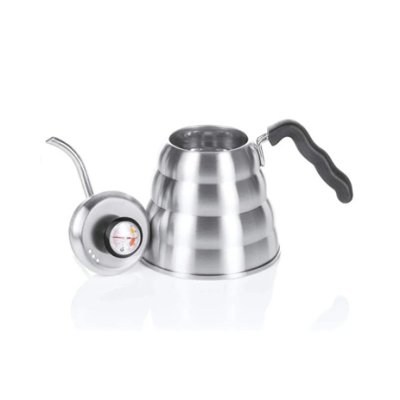 Horecamark  Piramit Kahve Demleme Termometreli İbrik Kettle Gooseneck Drip Kettle 1,2 Litre