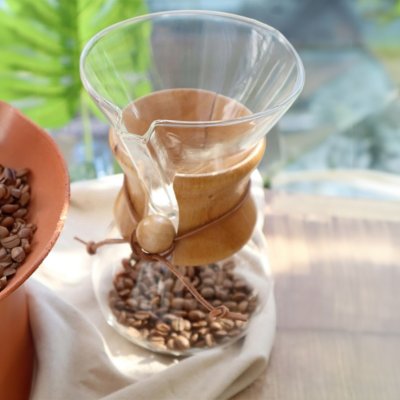 Horecamark Ahşap Boyunlu Chemex Demleme Ekipmanı - 600 ml