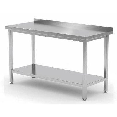 Horecamark Çalışma Tezgahı Taban Raflı Paslanmaz Çelik 200x100x85 cm