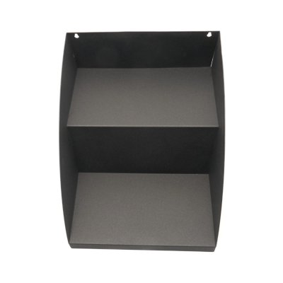 Horecamark Tezgah Önü Düzenleyici Statik Siyah Boyalı Çelik Kasa Önü Organizer 25 cm