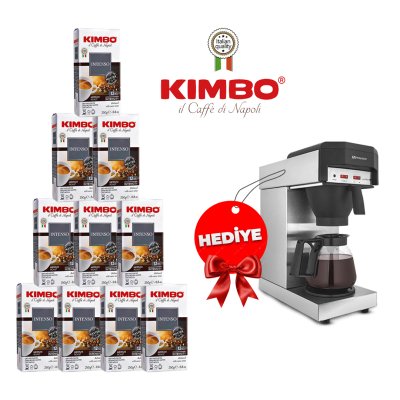 Kimbo 50 Kg Intenso Filtre Kahve ( 250 gr x 200 Paket ) Filtre Kahve Makinesi Hediye