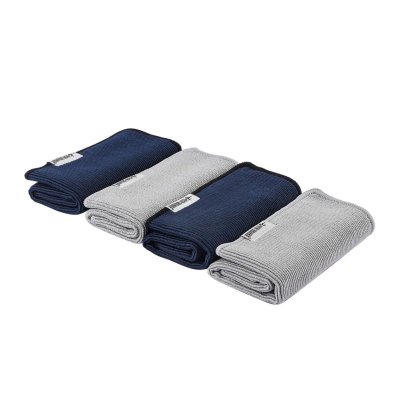 MHW-3BOMBER Askı Kancalı 4'lü El Havlusu 2 Gri / 2 Mavi 28x28 cm