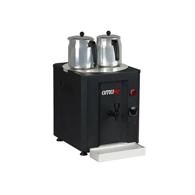 Omake CAY01 E11 Çay Makinesi 2 Demlikli Elektrikli 23 Litre Siyah