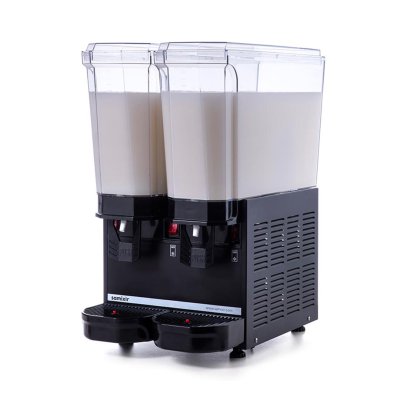 Samixir 40.MMB Klasik Twin Soğuk İçecek Dispenseri, 20+20 L, Karıştırıcılı, Siyah