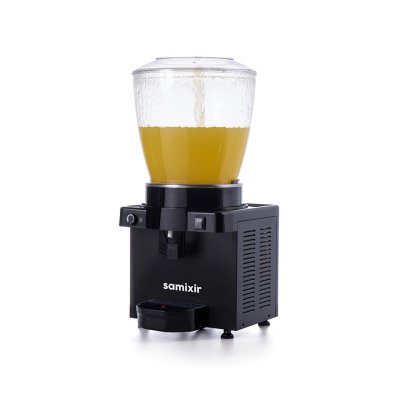 Samixir S22.AB Panaromik Fıskiyeli Analog Soğuk İçecek Dispenseri, 22 L, Siyah