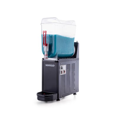 Samixir SLUSH12.B Mono Ice Slush Granita Milkshake ve Soğuk Meyve Suyu Dispenseri, 12 L, Siyah