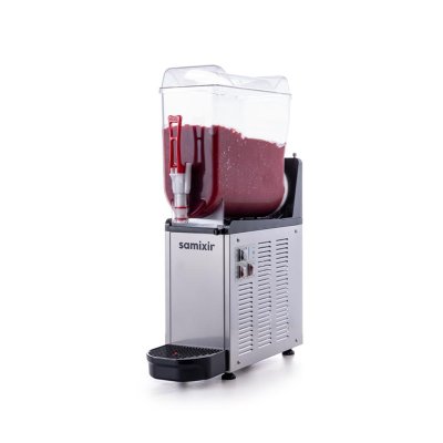 Samixir SLUSH12.I Mono Ice Slush Granita Milkshake ve Soğuk Meyve Suyu Dispenseri, 12 L, Inox