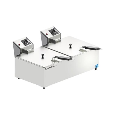 Seamac FRE16 Çift Kapaklı Fritöz, 8+8 L, Elektrikli