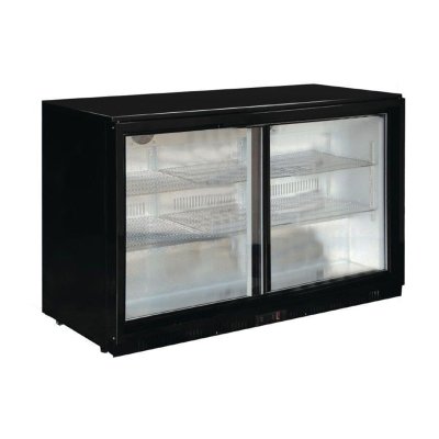 Senox BBCS-350 Bar Arkası Şişe Soğutucu Dolap, 2 Sürgülü Kapılı, 338 L