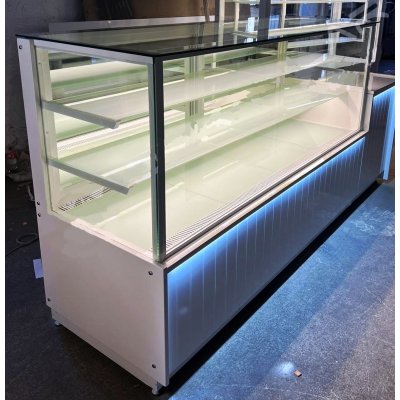 Soğuk Pasta Vitrin & Sandviç Teşhir Buzdolabı Dik Model 150 cm Beyaz