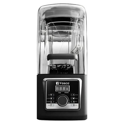 Vosco VHS-213 Pro Gürültü Önleyici Kapaklı Buz Kırıcılı Dijital Bar Blender, 4 L, 2200 W