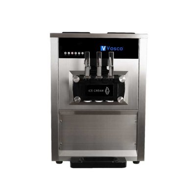 Vosco VXY-PT965S Pro Silver Soft 3 Kollu Set Üstü Dondurma Makinesi, 25-28 lt, 2400 W