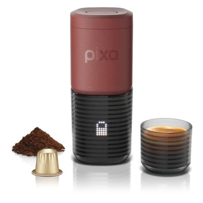 Wacaco Pixapresso Kırmızı - Şarj Edilebilir Pilli Taşınabilir Espresso Makinesi 